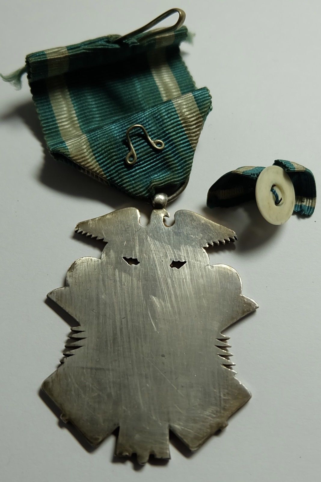 7th  class Golden Kite and 7th class Rising Sun orders awarded in 1906 to Former Army Infantry Sergeant Sutejiro Morita for the Russo-Japanese War.jpg
