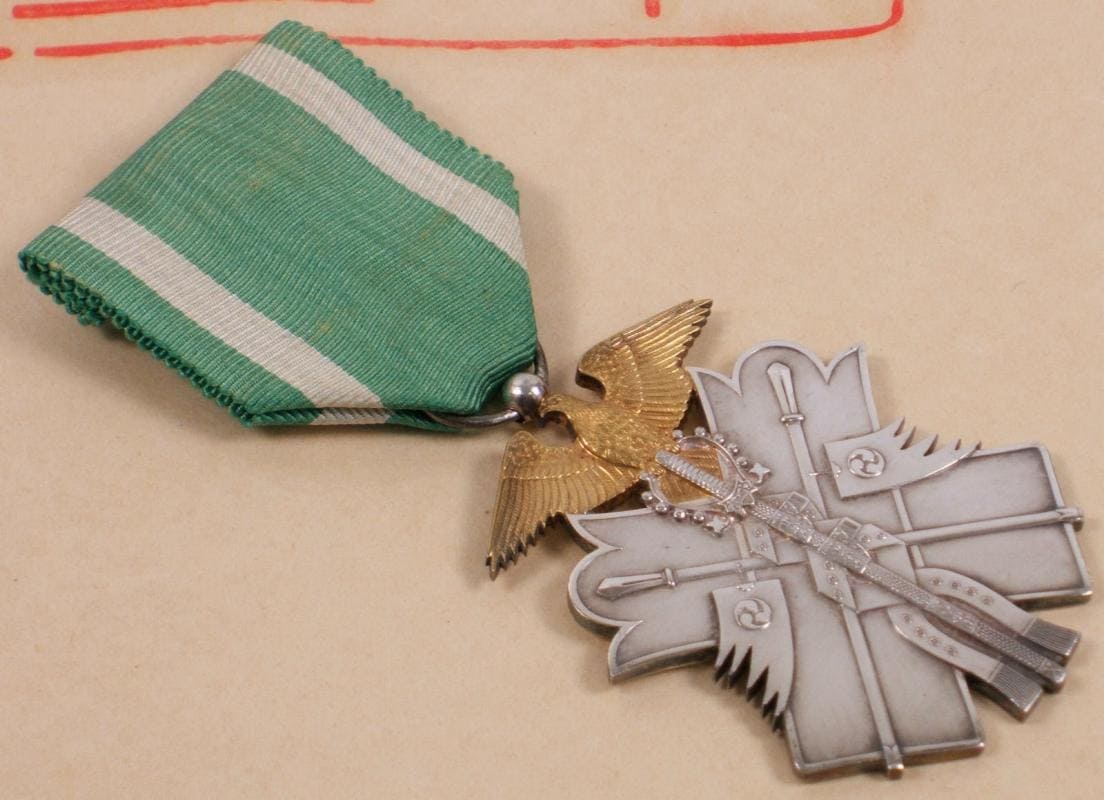7th class  Golden Kite order awarded in 1937 to Moriya Yoshihisa.jpg