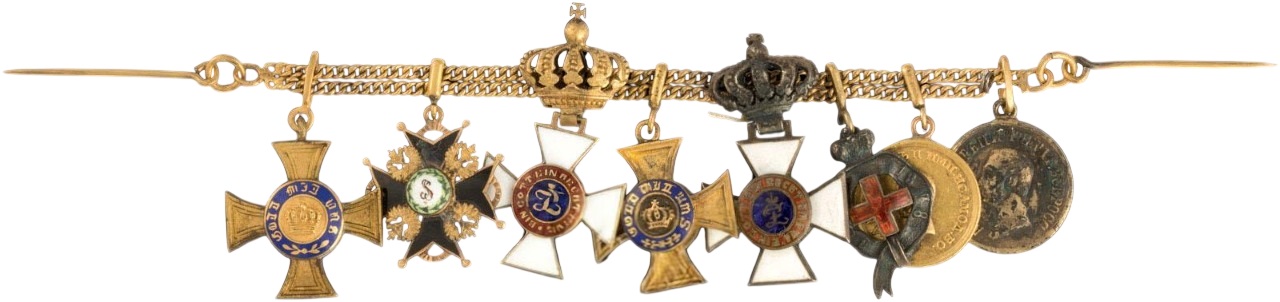 A chain with eight miniatures awards.jpg