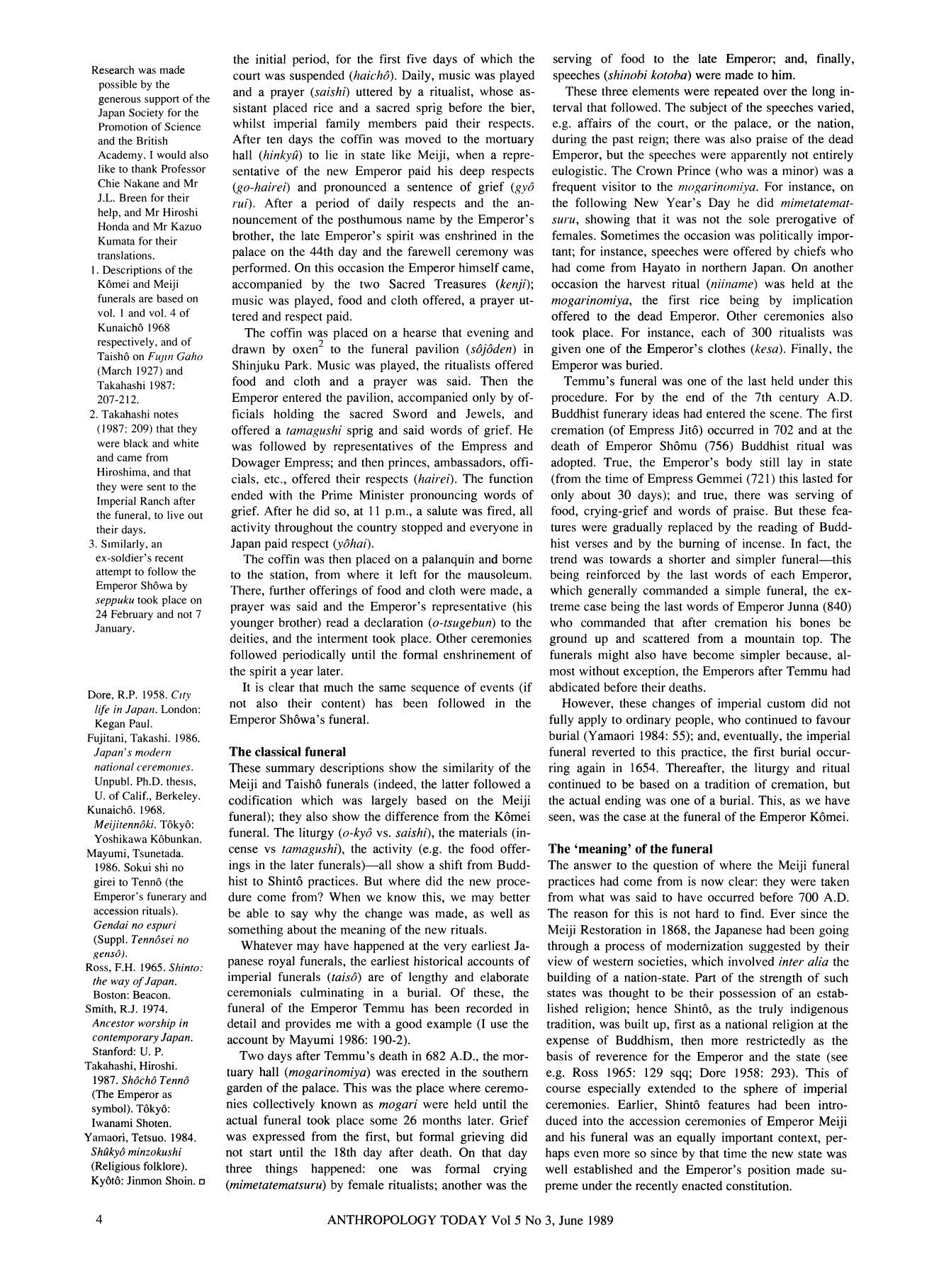 [Anthropology Today vol. 5 iss. 3] Adrian C. Mayer - The Funeral of the Emperor of Japan (1989)  2.jpg