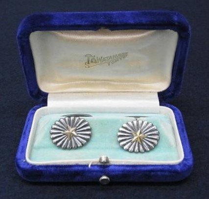 Army War College Gift Cufflinks  陸軍土官学校贈カフスボタン.jpg