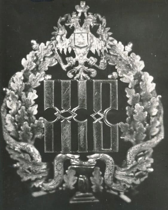 Badge of Vera Aleksandrovna Kovalevskaya-Chistovich.jpg