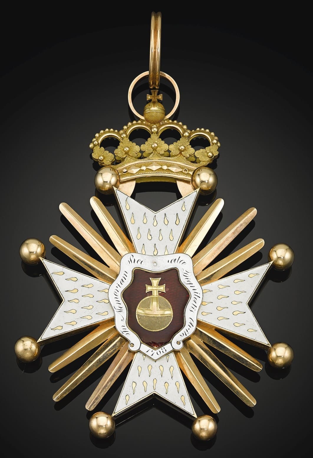 Bavarian Royal Order of Saint Hubert awarded to Louis Napoléon Bonaparte, King of Holland.jpg