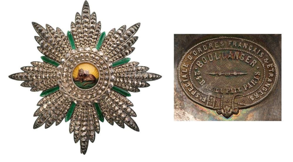 Breast Star, 95 mm, Silver, maker's mark Boulanger Paris.jpg