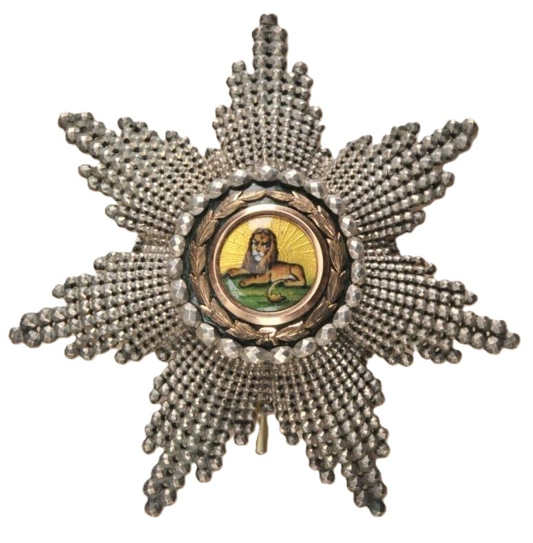 Breast star of Lion and Sun order made by Dmitry Osipov workshop.jpg