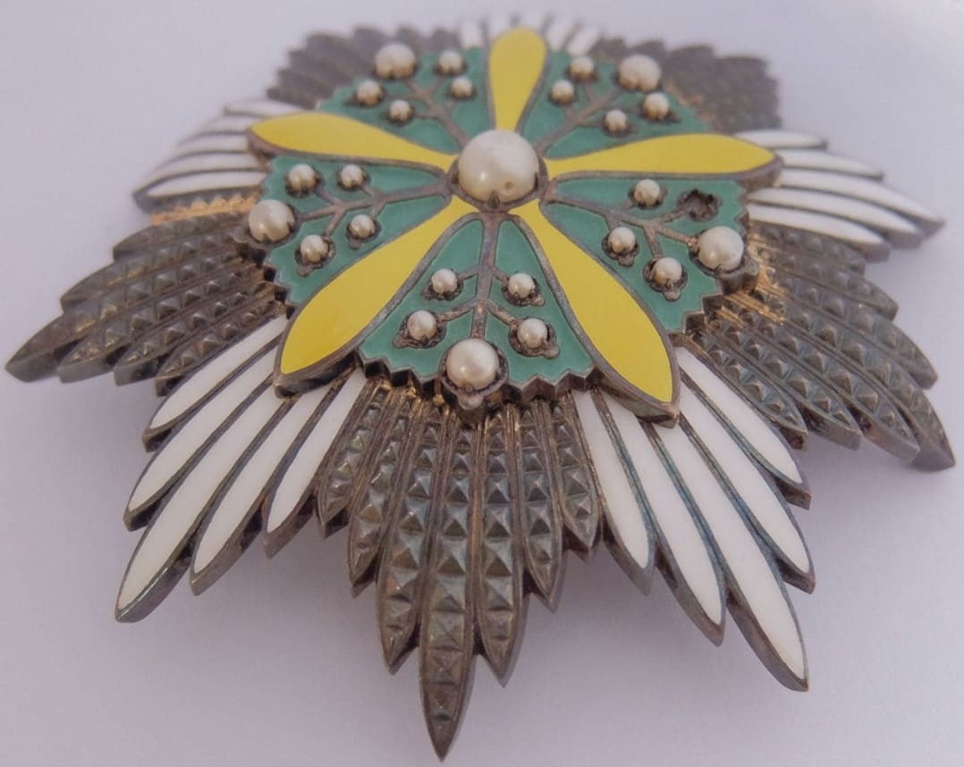 Breast star of the Grand Order of  the Orchid Blossom made by Osaka Mint.jpg