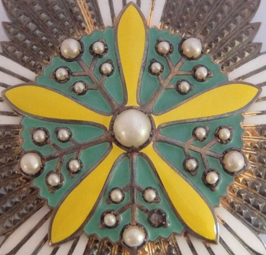 Breast star of the Grand Order  of the Orchid Blossom made by Osaka Mint.jpg