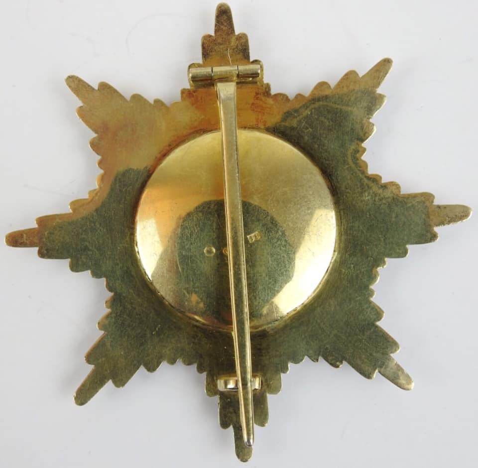 Breast star of the Prussian Red  Eagle order Roter Adlerorden made by Nichols&Plinke.jpg