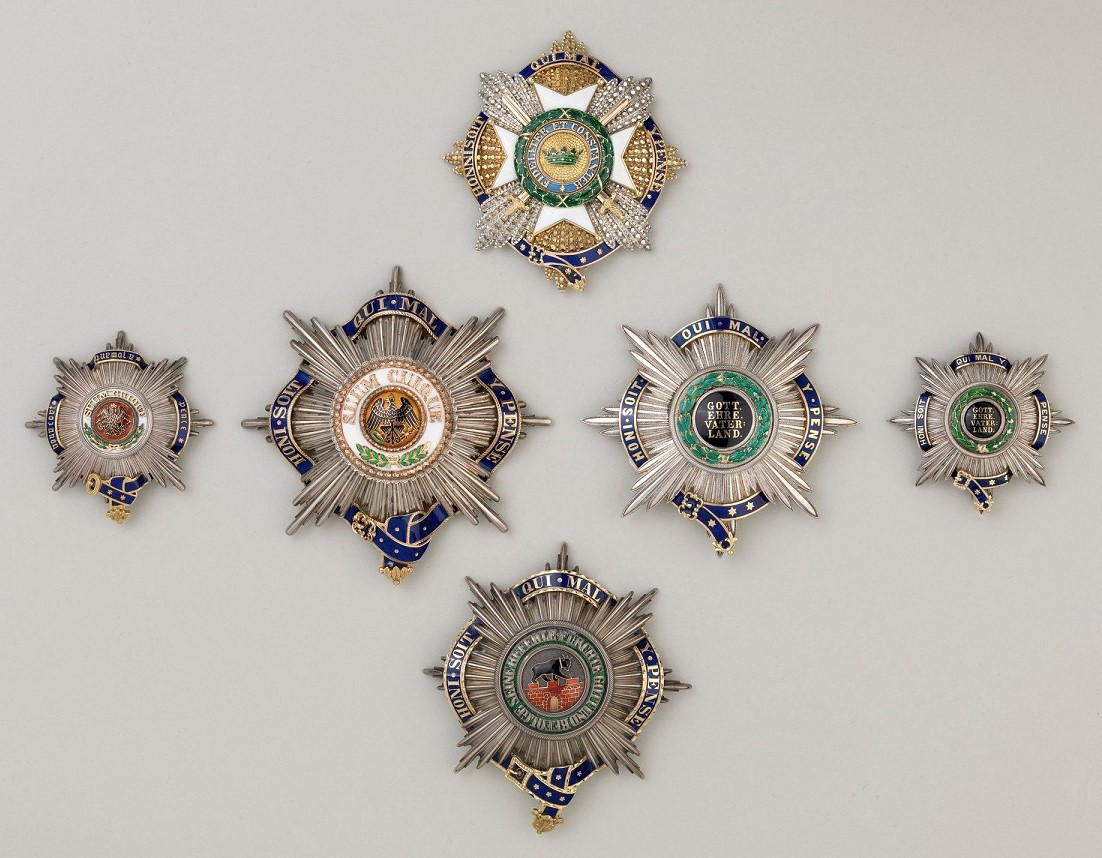 Breast Stars of German Orders combined with the Order of the Garter.jpg
