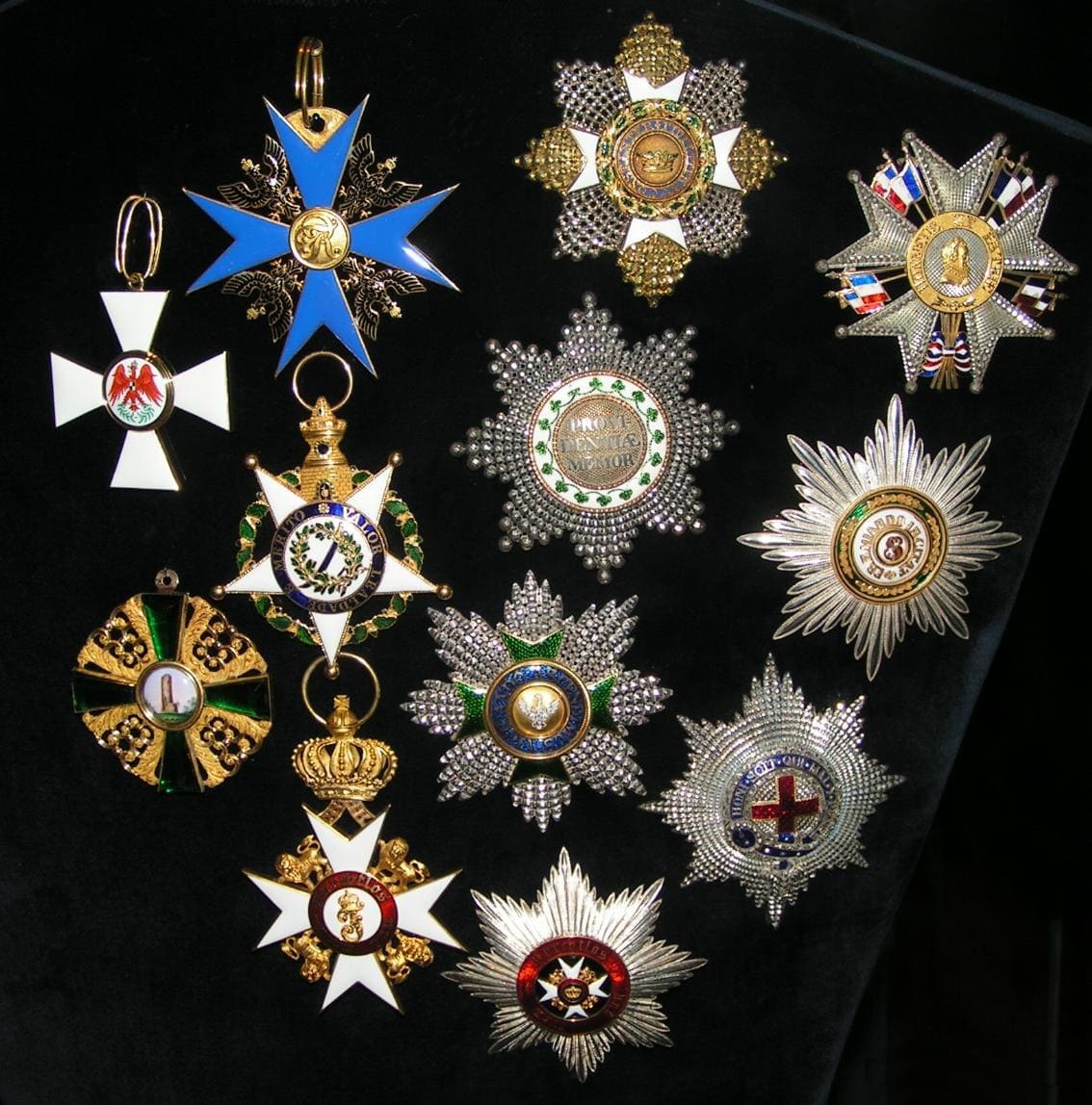 Breast Stars of  German Orders combined with the Order of the Garter.jpg