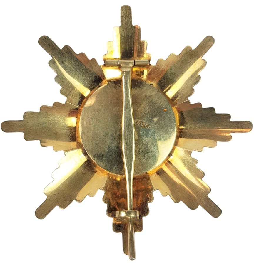 Bulgarian  order of Saint Alexander breast star made by Ivan Osipov workshop.jpg