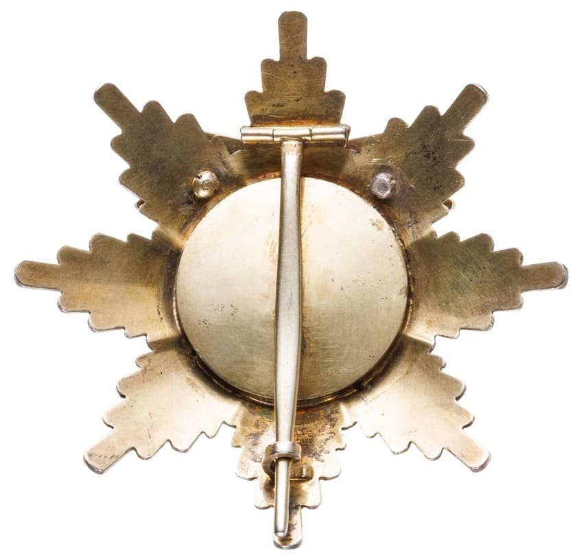 Bulgarian order   of Saint Alexander breast star with swords made by Ivan Osipov workshop.jpg