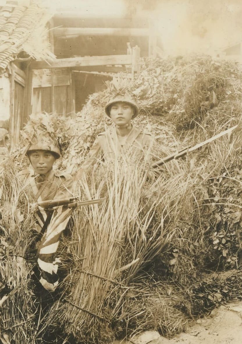 Camouflaged NLF Troops Zhoushan 1940's 舟山.jpeg