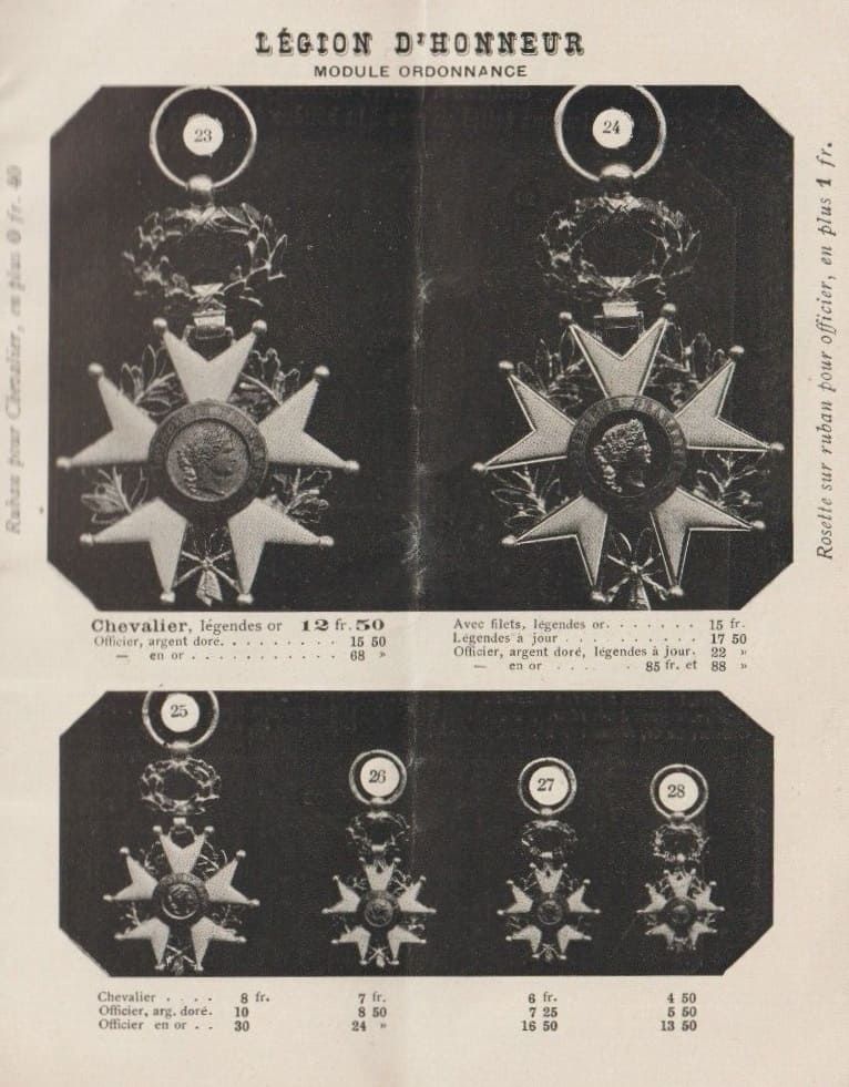 Catalogue of Fabrique d'ordres  Francais et Etrangers Diets.jpg