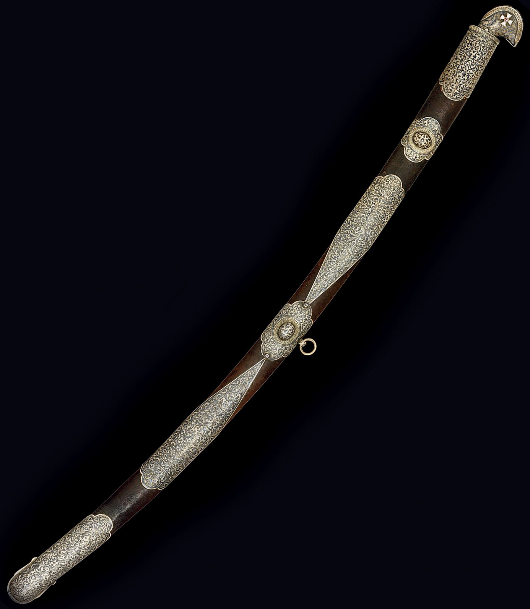 Caucasian  shashka  with Saint George order made by Eduard workshop.jpg