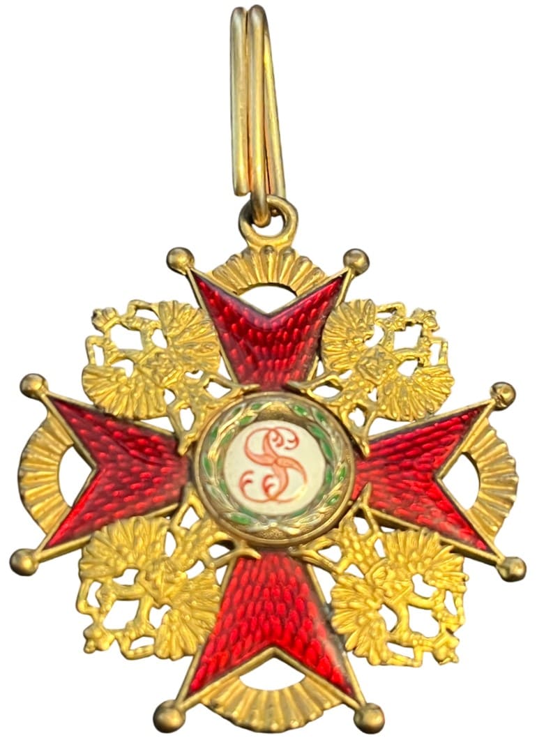 class Saint Stanislaus order in gilded bronze.jpeg