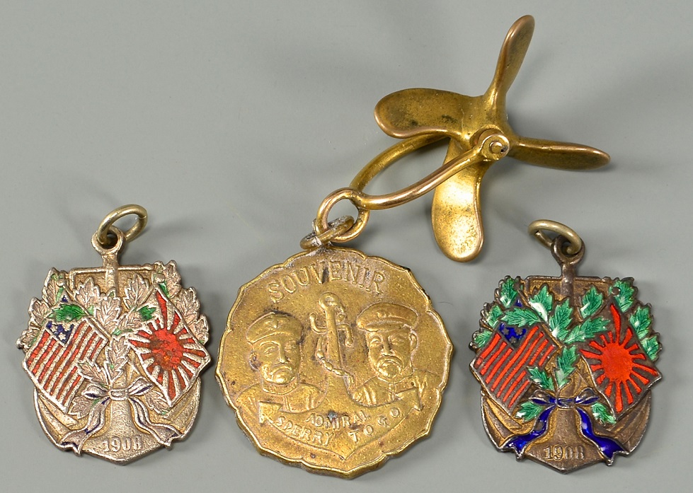 Commemorative  Watch Fob On Arrival of U.S. Fleet to Yokohama.jpg