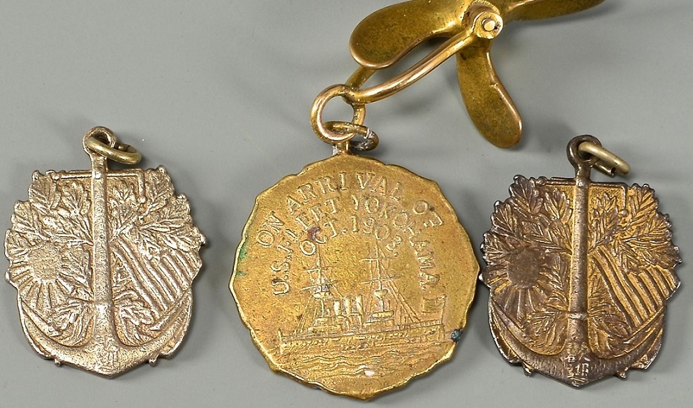 Commemorative Watch Fob On Arrival of U.S. Fleet to Yokohama.jpg