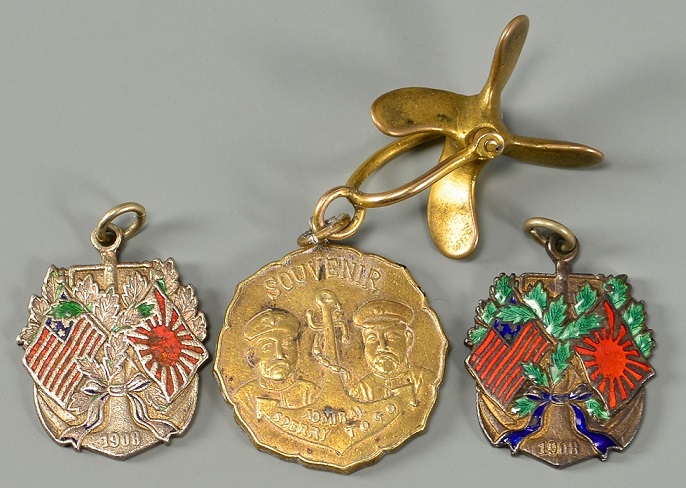 Commemorative  Watch Fob On Arrival of U.S. Fleet to Yokohama.jpg
