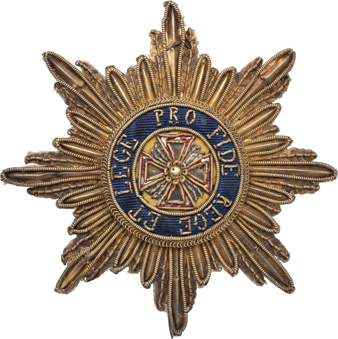 Converted embroidered breast star of the  Order of White Eagle.jpg