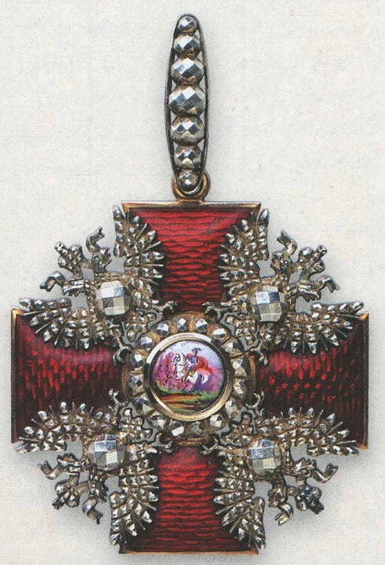Diamond-cut order of St. Alexander Nevsky made by Johann Wilhelm Keibel.jpg