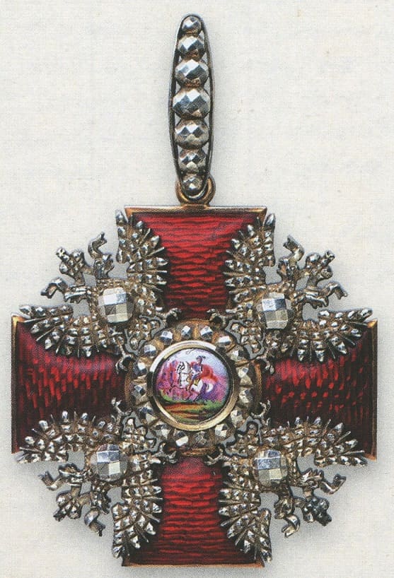 Diamond-cut order of St. Alexander Nevsky made by Johann Wilhelm Keibel.jpg