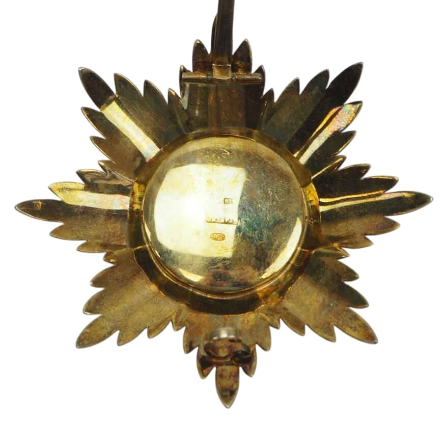 Early tented breast star of the White Eagle order made by Eduard workshop in 1906-1908.jpg