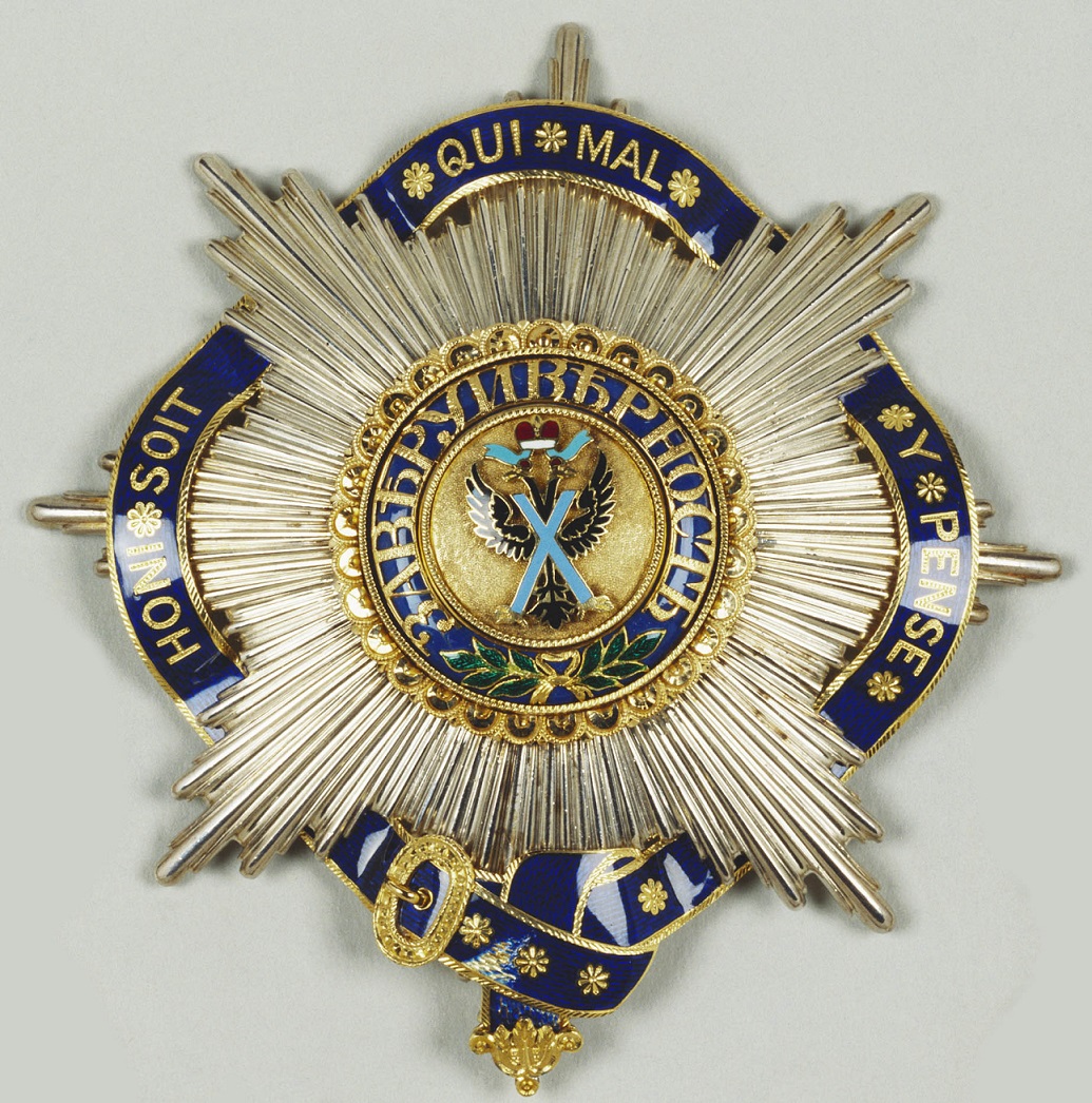 Edward VII’s Breast Star of St. Andrew Order combined with the Order of the Garter.jpg