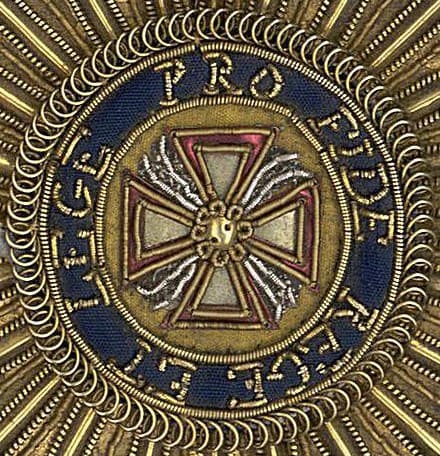 Embroidered breast star of  White Eagle order from the Hermitage collection.jpg
