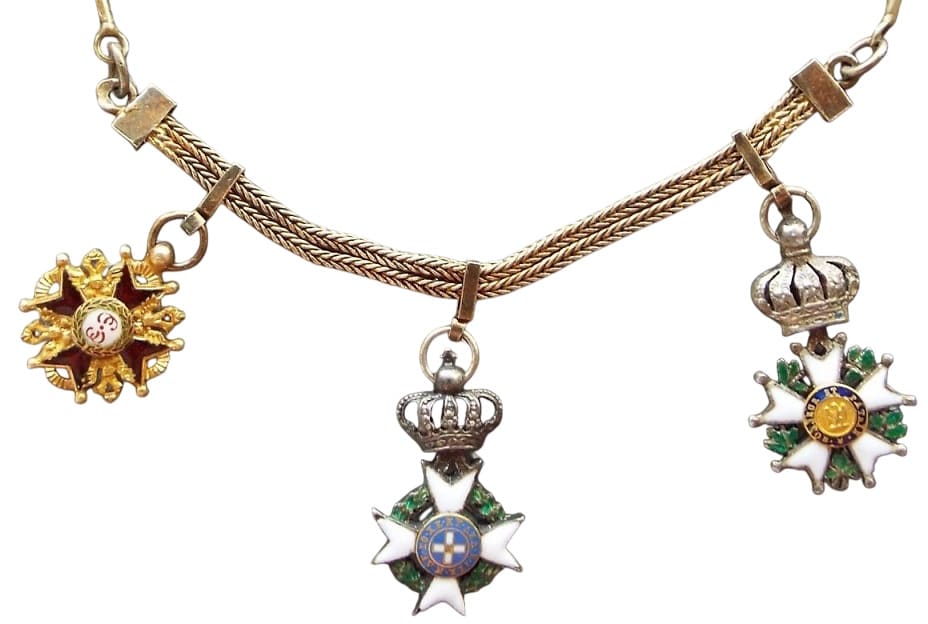 European-Made Miniature Group with Russian Imperial order.jpg