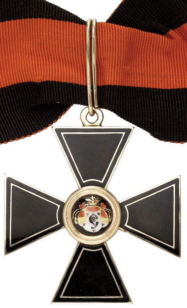 Fake 3rd class Saint Vladimir order with black enamel.jpg