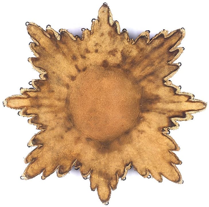 Fake embroidered breast star of  Saint Andrew order with Imperial crown.jpg