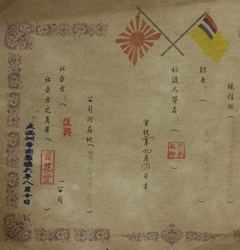 Fake Manchukuo  Certificate.jpg