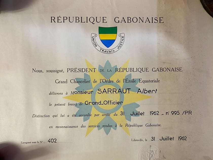 Gabon Order of the Equatorial Star, Grand Officer.jpg