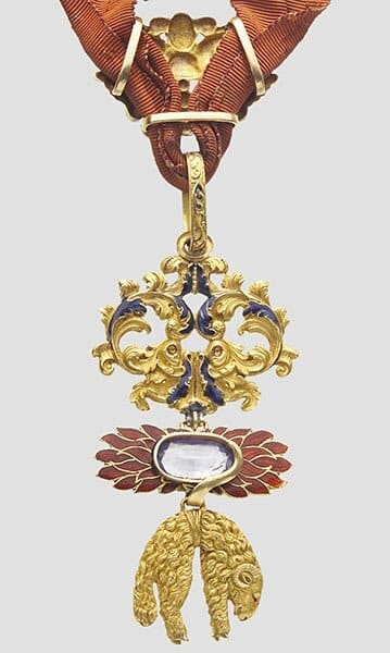 Golden  Fleece Order awarded in 1823 Henri, Count of Chambord and Duke of Bordeaux.jpg