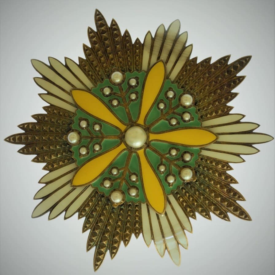 Grand Cordon of the Grand Order of the Orchid Blossom unmarked.jpg