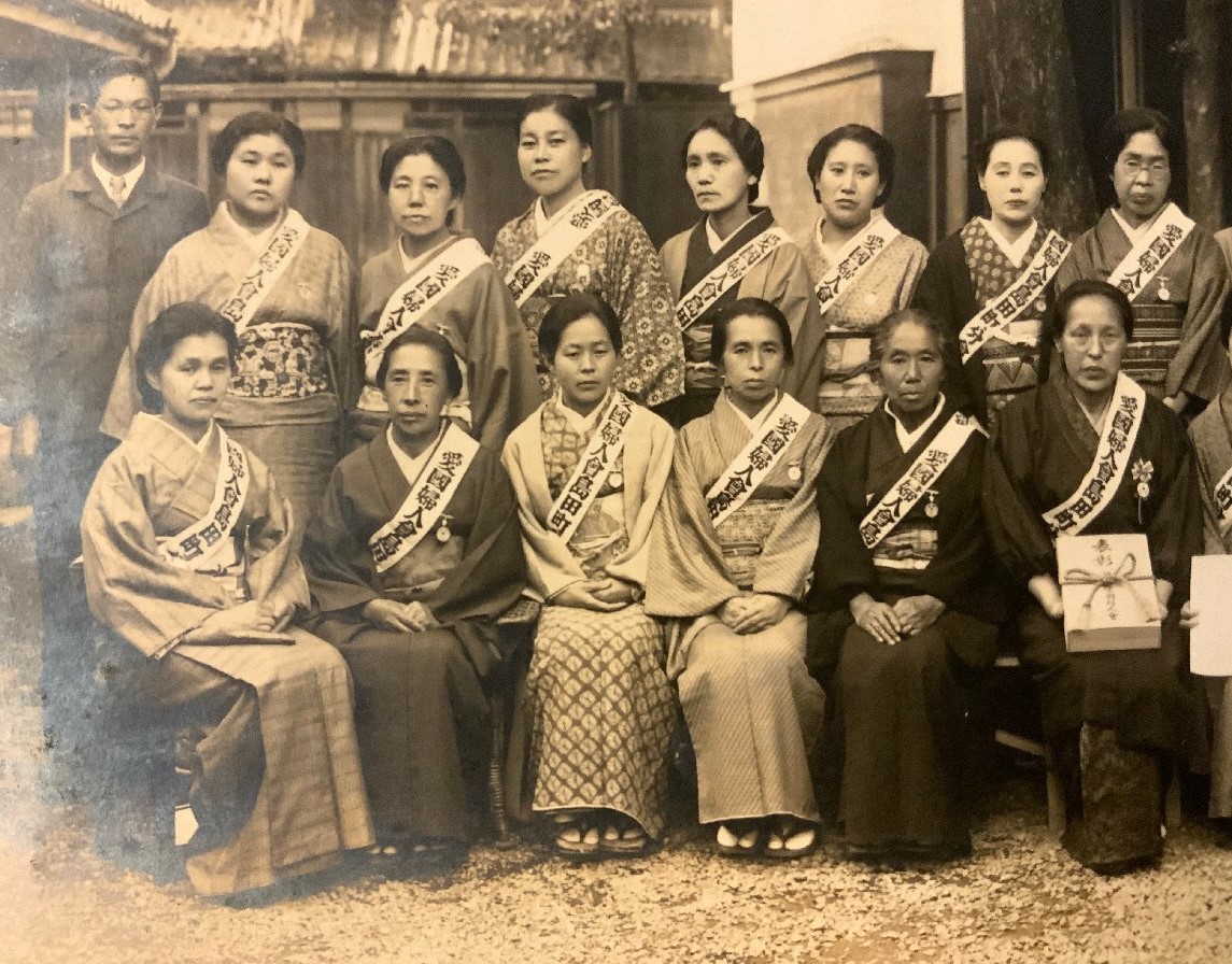 Greater Japan Women's Patriotic Association Badge in Photo.jpg