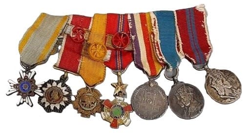 Group of miniatures awards that belonged to an unidentified Japanese diplomat.jpg