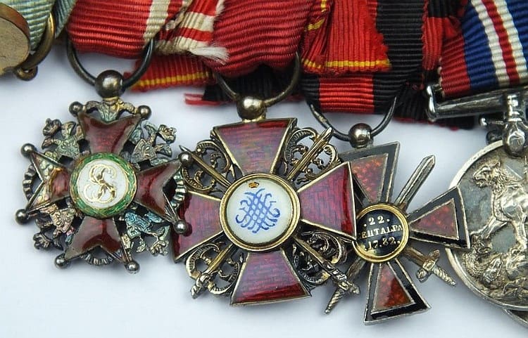 Group of Twelve Miniature Awards  of Marquis Vivien De Chateaubrun.jpg