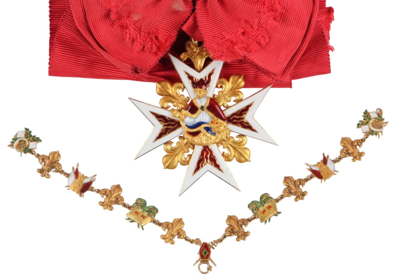 Illustrious Royal Order of Saint Januarius Cross made by Kretly, Paris.jpg