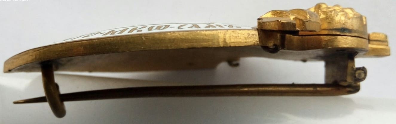Imperial Russian Red Cross Society Badge made in  Gilded Bronze.jpg