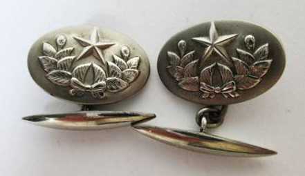 Japanese  Imperial Army Guards Cufflinks.jpg