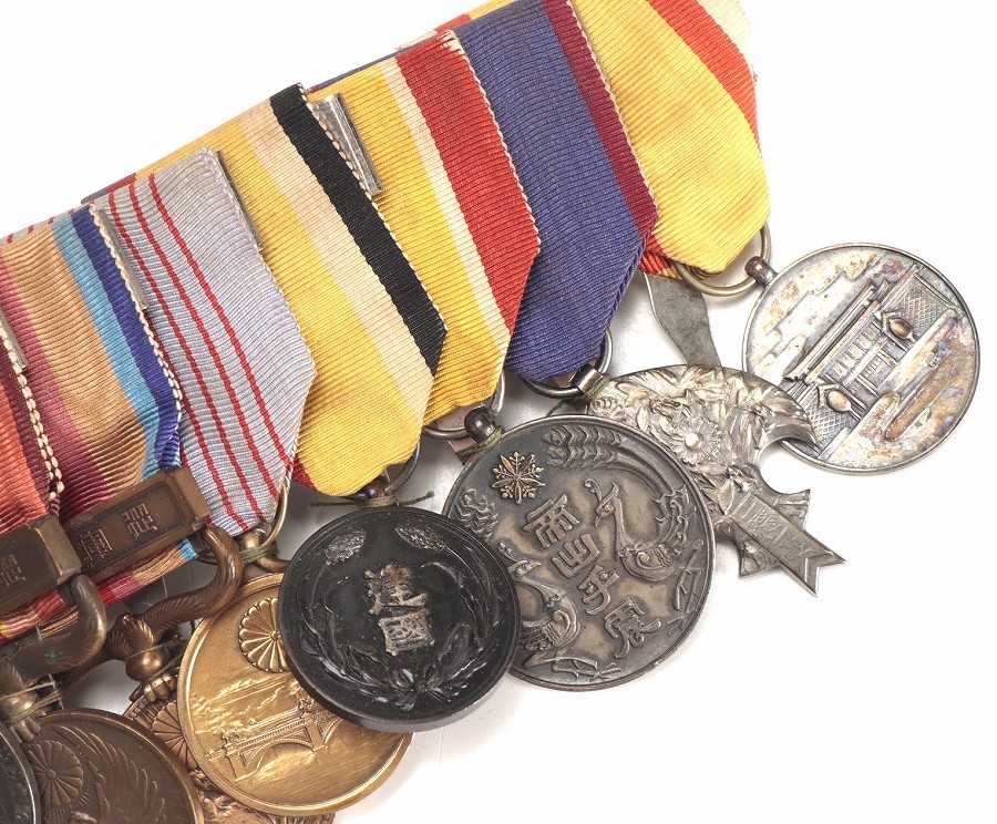 Japanese Medal bar with Manchukou Census  Medal.jpg