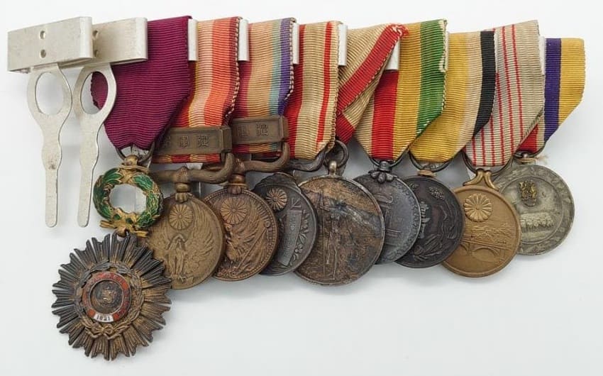 Japanese  Medal Bar with Peruvian Order and Medal.jpg