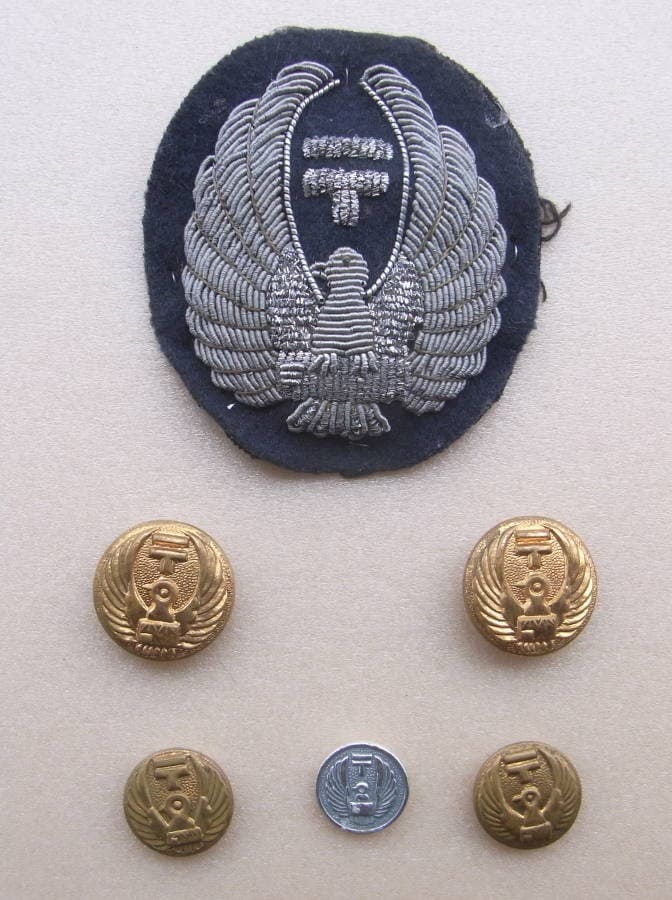 Japanese Postal Hat Badges.jpg