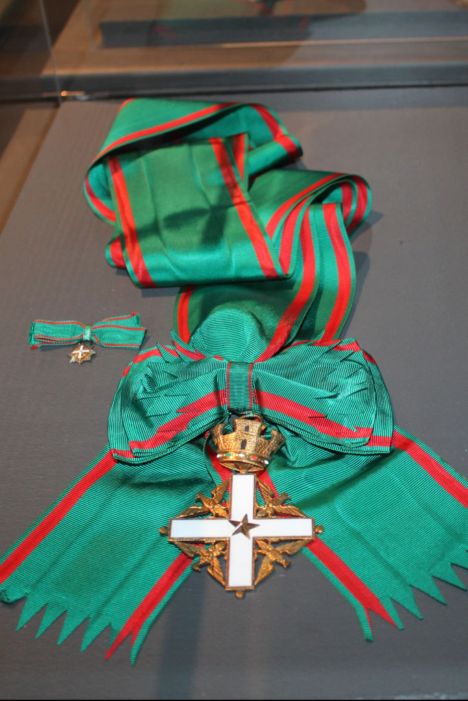 Knight Grand Cross with Collar of the Order of Merit of the Italian Republic (5 October 1987).jpg