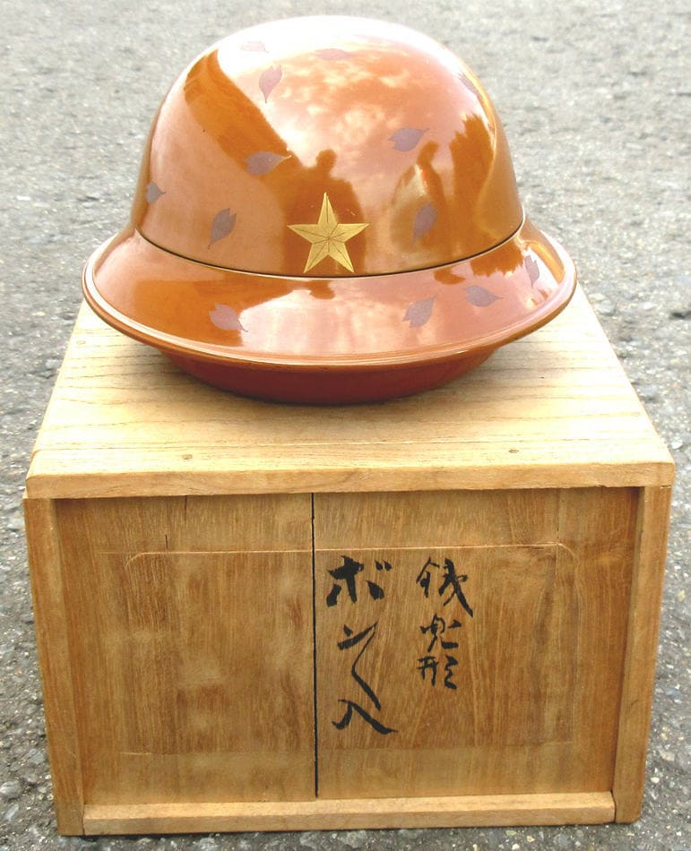 Lacquered Case in the Form  of an Army Helmet.jpg