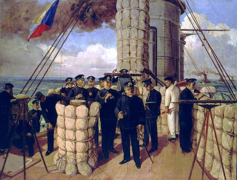 Mikasa Bridge三笠艦橋之圖, painted by Shotaro Tojo.jpg