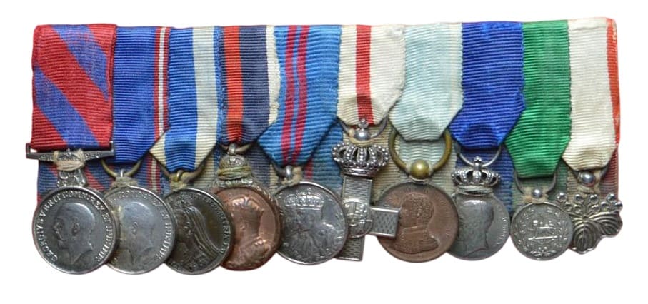 Miniature bar of British Imperial Household Servant George E Icke.jpg
