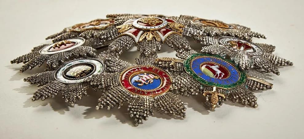 Miniature Breast Stars of Johann Peter Theodor  Baron von  Wacquant.jpg